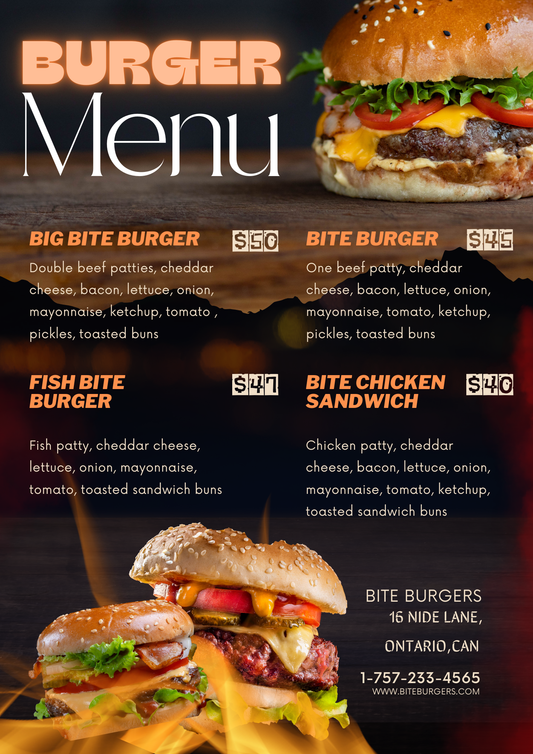 Menu Design