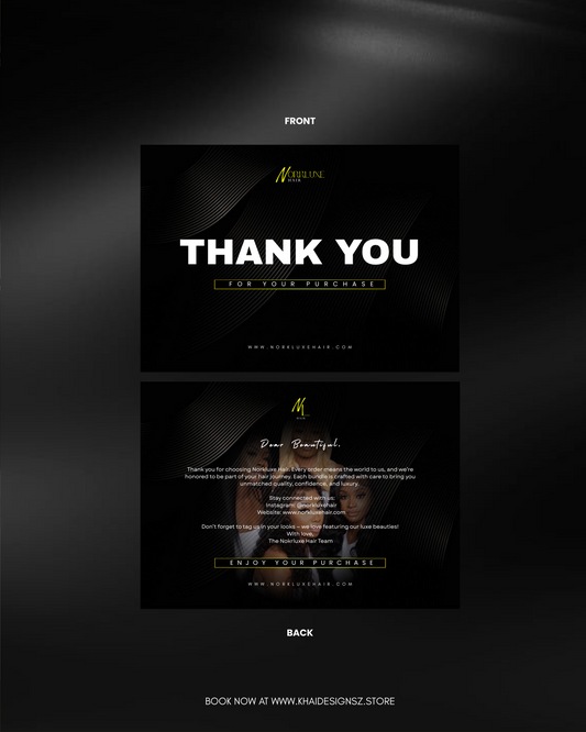 Thank You/Loyalty Card